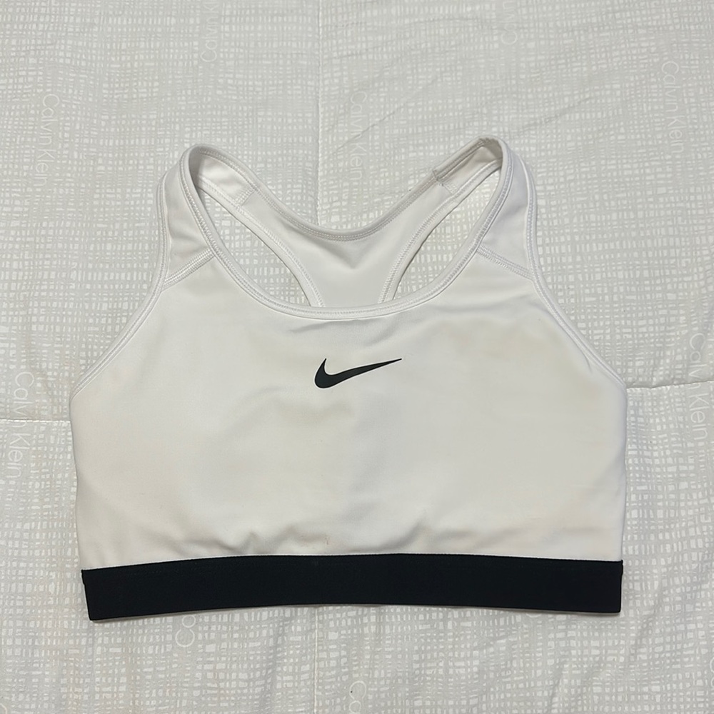 White Dri-Fit Nike Sports Bra - Medium